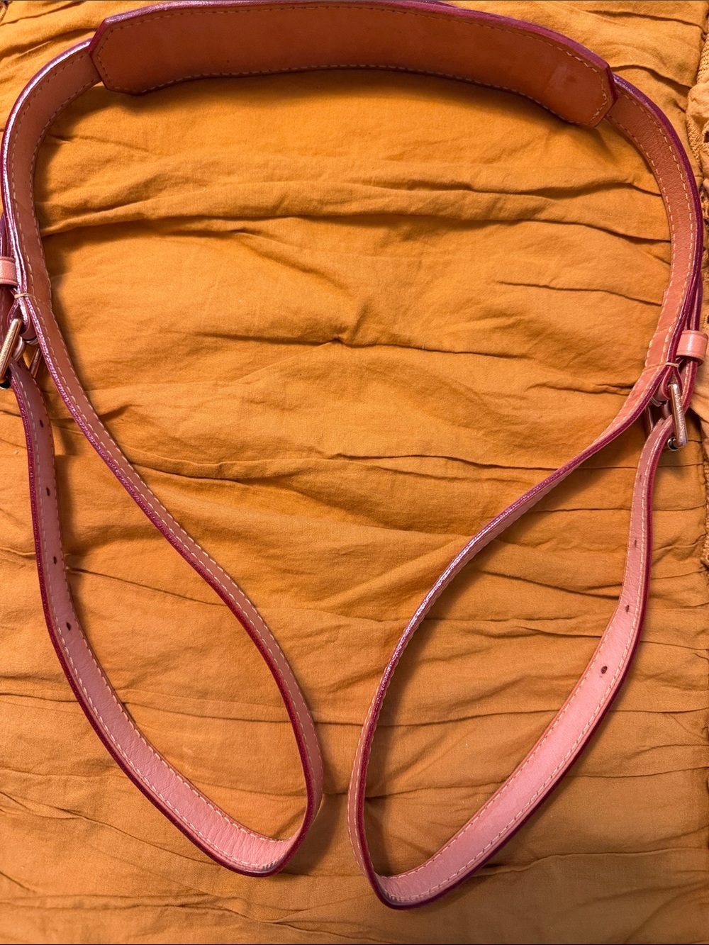 Louis Vuitton Strap Adjustable Authentic leather crossbody